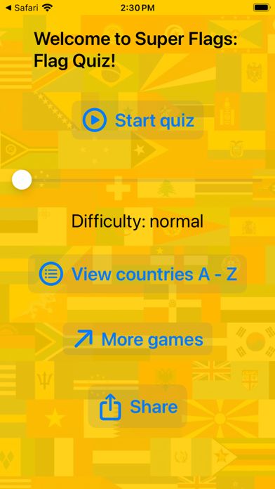 Super Flags: Flag Quiz Screenshot