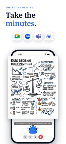 Meeting.ai: Agent for Work iPhone screenshot