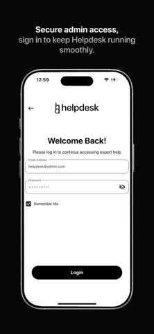 Helpdesk Admin screenshot