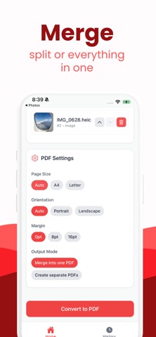 Photo to PDF Converter: Image screenshot