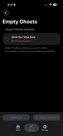 Contacts Manager iPhone screenshot
