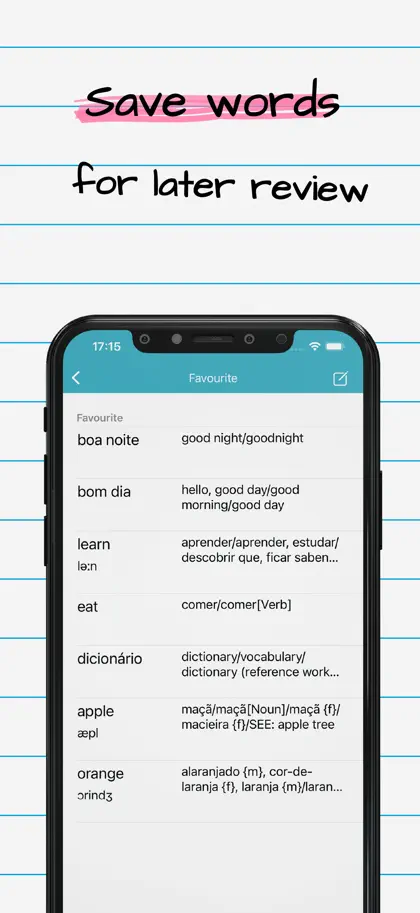Screenshot 5 von 6 zu Portuguese English Dictionary.