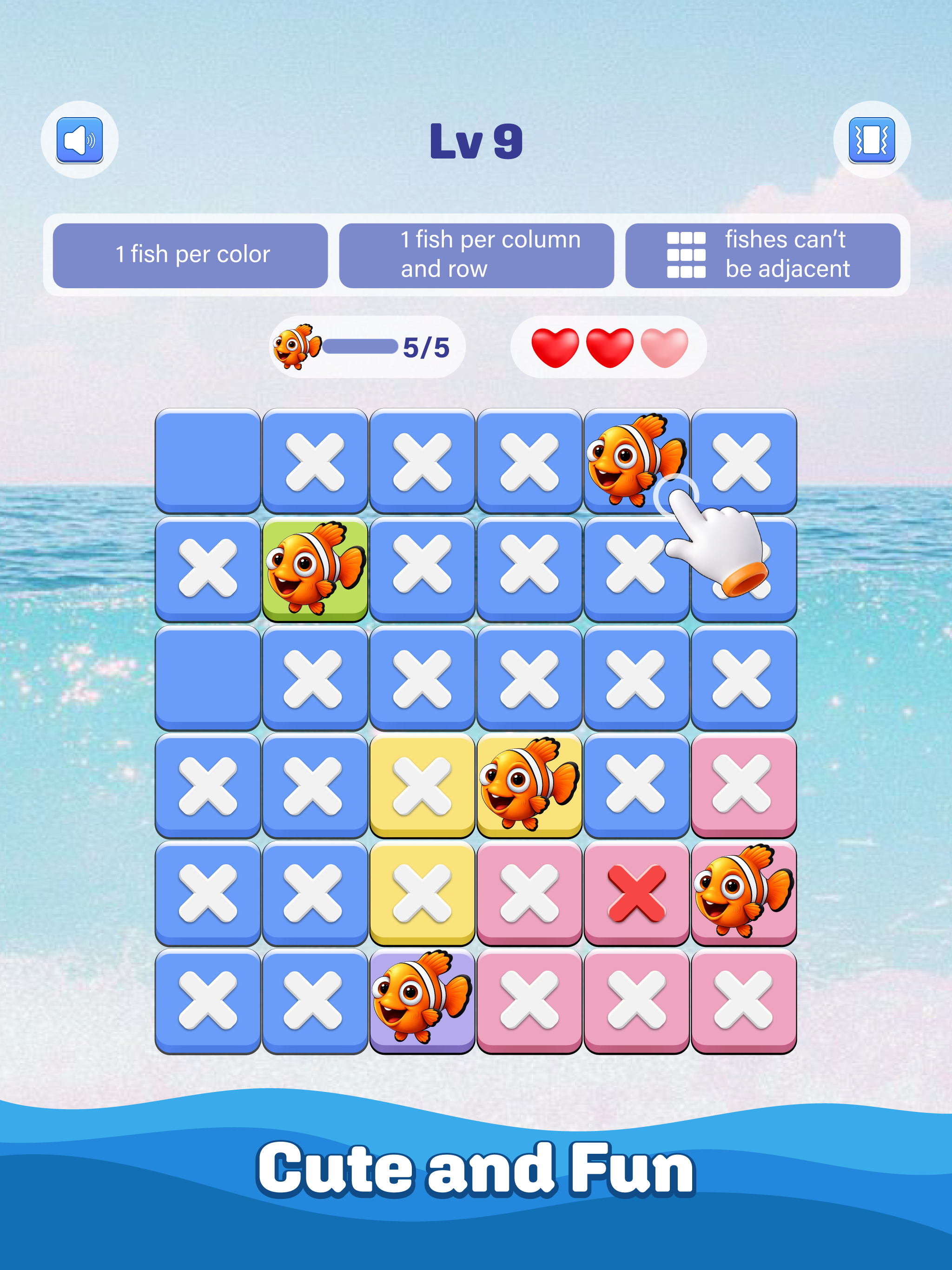 Fish Sudoku: cute watch puzzle screenshot 8