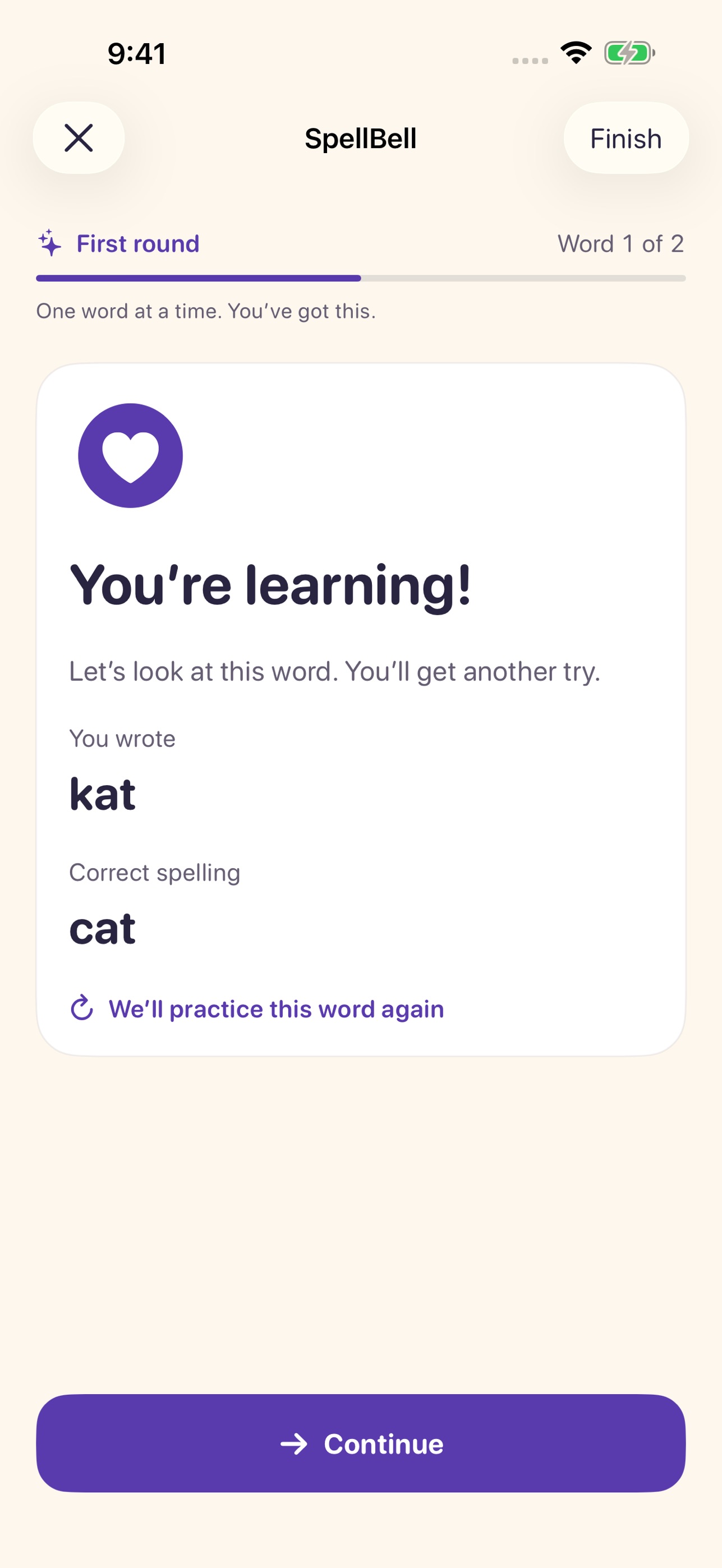 Screenshot 2 of SpellBell: Spelling Practice