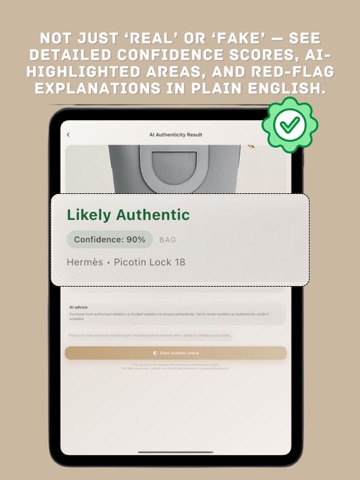 AI Legit Check Authentication iPad screenshot