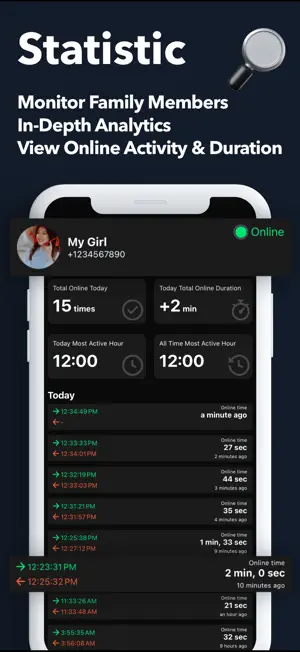Watchly: Last Seen Online AI screenshot 2