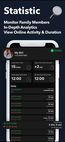 Watchly: Last Seen Online AI screenshot
