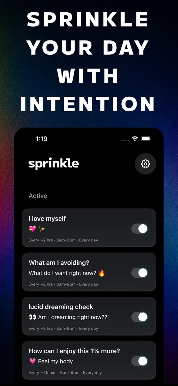 Screenshot #3 pour Sprinkle: Random Reminders