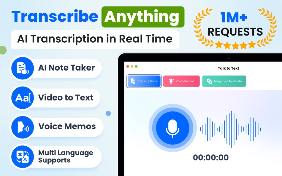 #1. Speech to text - AI Note Taker (macOS) 게시자: Muhammad Abbas