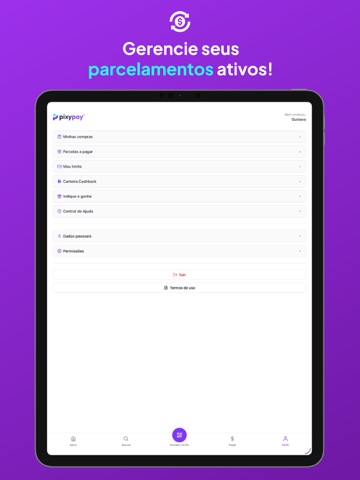 PixyPay - Pix Parcelado iPad screenshot 3
