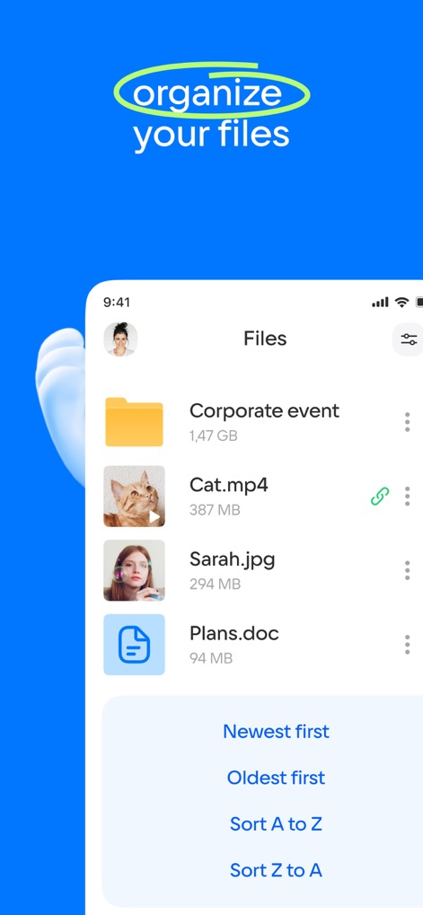 Cloud: 1 drive - more storage - Intuitive File Management