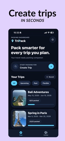 TriPack: Holiday Packing List screenshot