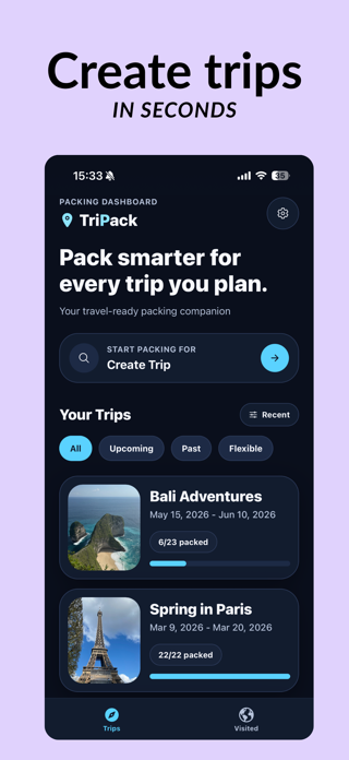 TriPack: Packing List Screenshot 2 of 5