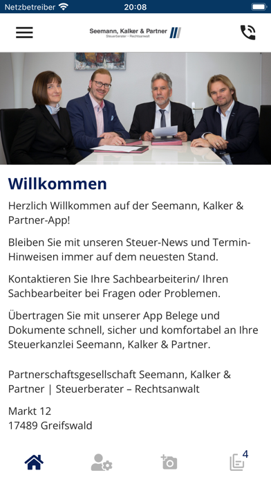 Screenshot #1 pour Seemann, Kalker & Partner App
