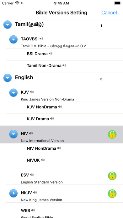 Screenshot #3 pour Tamil English Audio Holy Bible