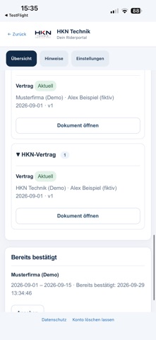 HKN Technik, kuvakaappaus 1