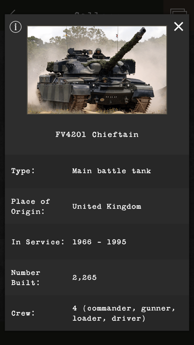Tank Spotter's Quiz Screenshot