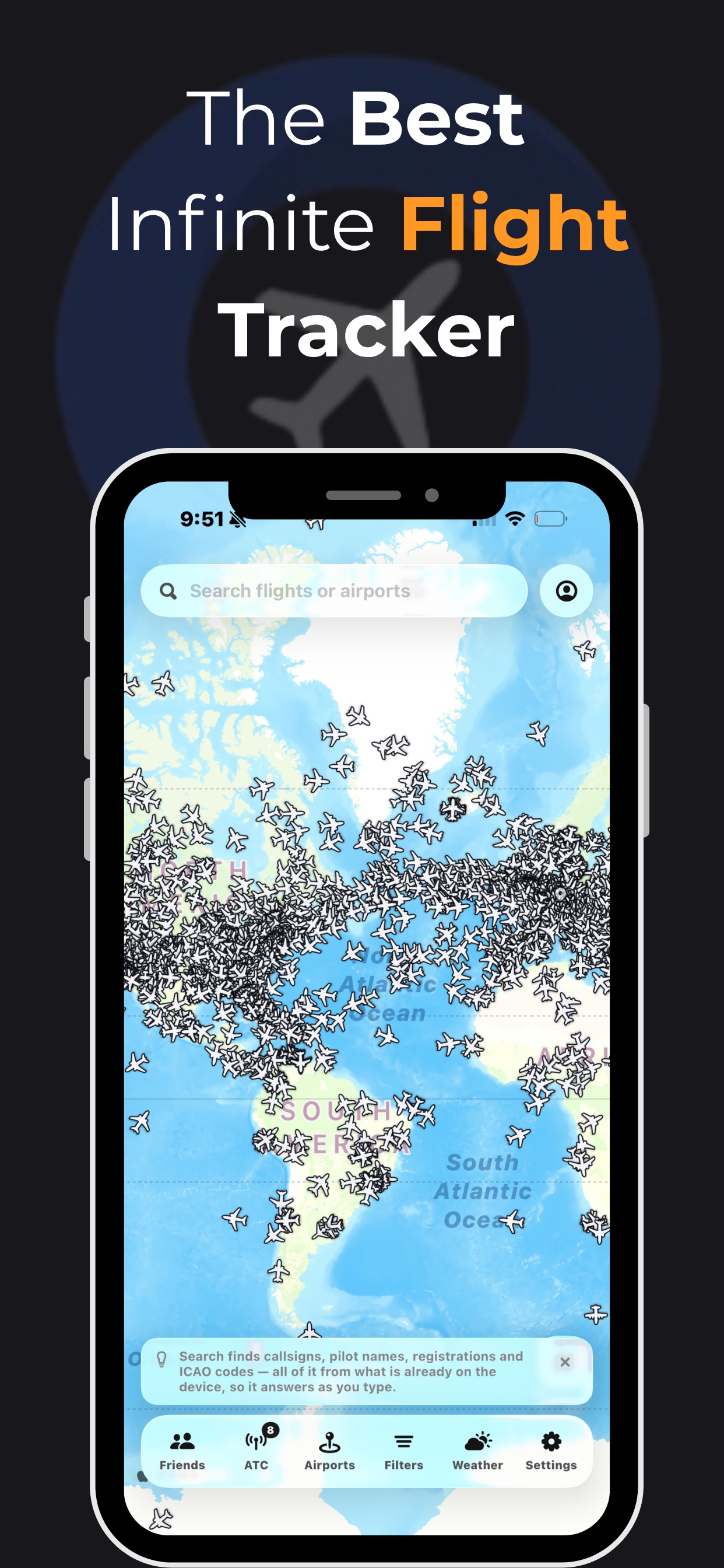 Screenshot 2 of InFlight Tracker