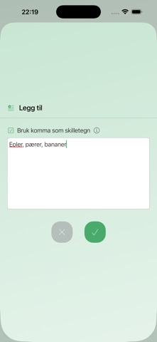 Min Handleliste screenshot