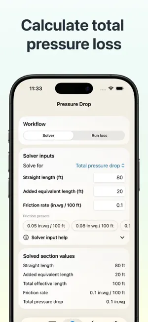 Air Duct Size Calculator screenshot 3