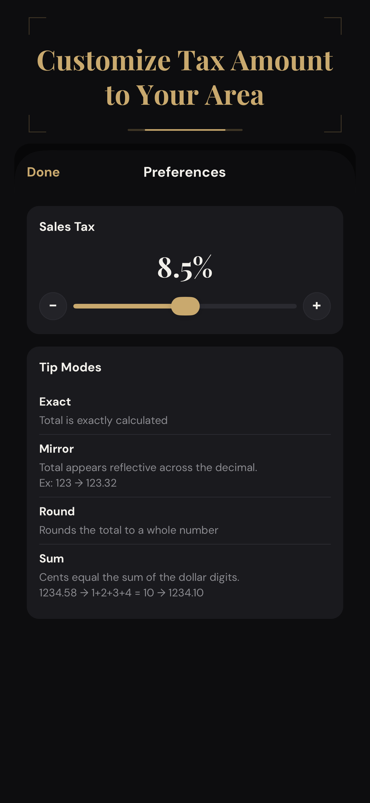 TipNoir — Tip Calculator