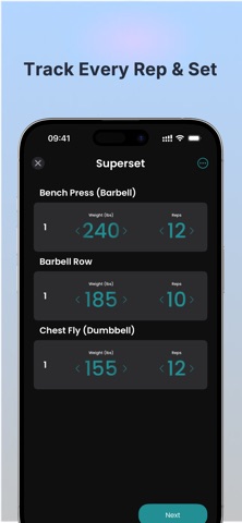Lift - Gym & Nutrition tracker screenshot