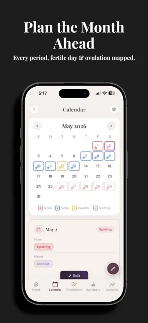 Afrodite Cycle Tracker screenshot 2