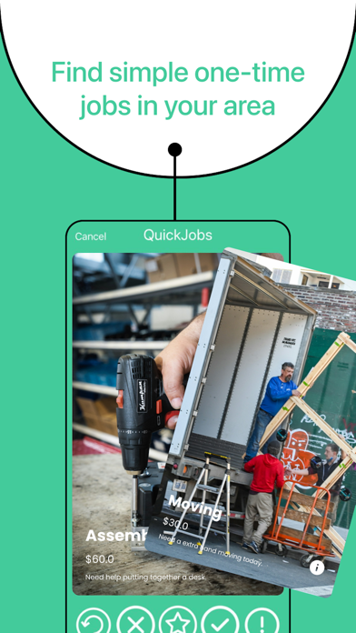 The OddJobs App Screenshot