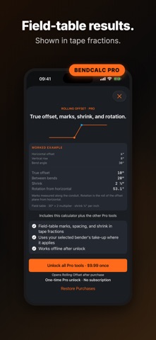 BendCalc: Conduit Bending Screenshot 5 of 6