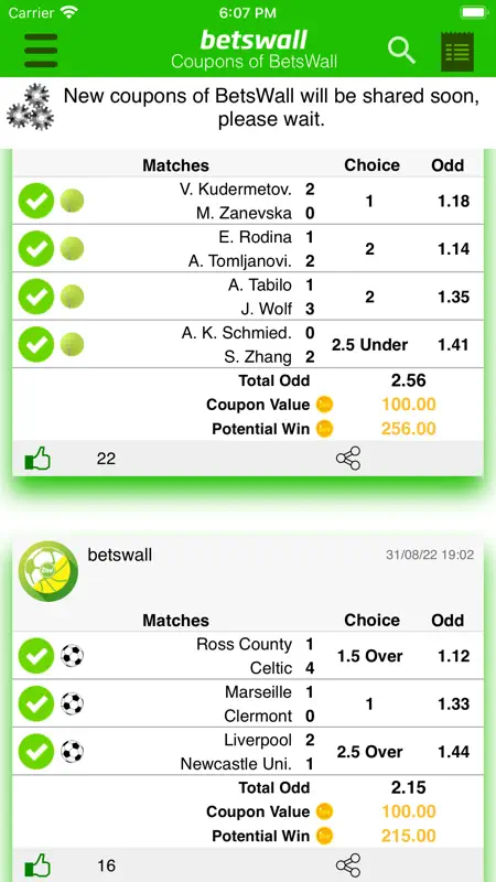BetsWall Football Betting Tips screenshot 2 of 9