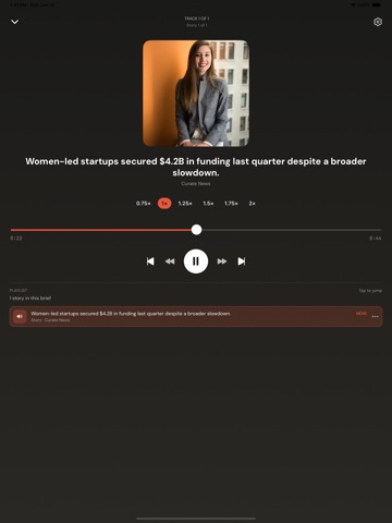 Curate News iPad screenshot