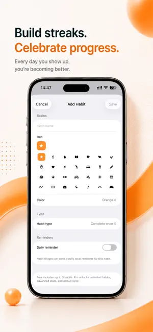 HabitWidget screenshot 4