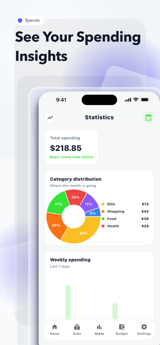 Spendo: Expense Tracker Screenshot 3 of 4