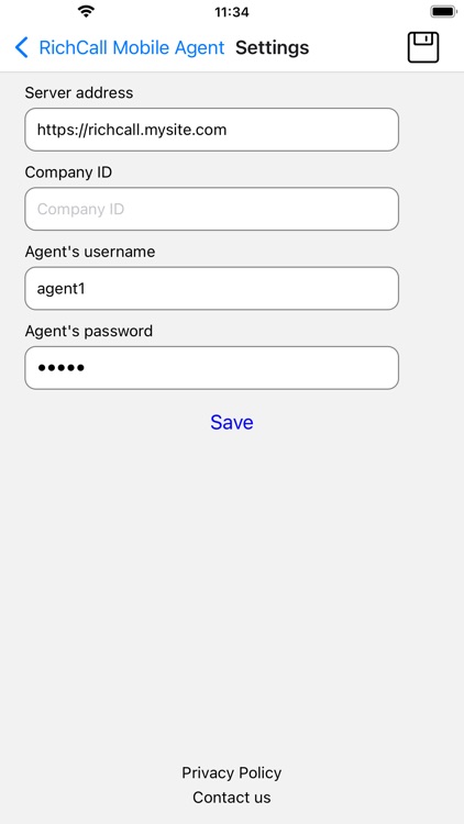 RichCall Mobile Agent