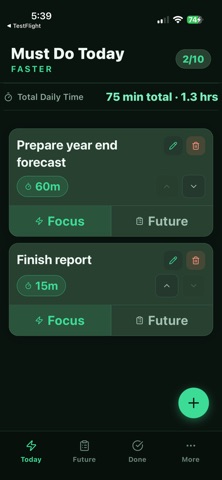 FASTER: Must Do Today screenshot
