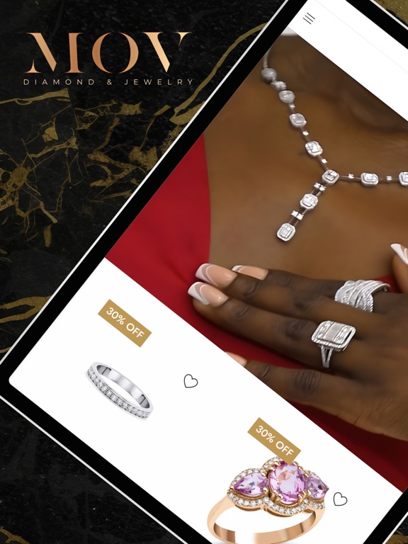 MOV Diamond & Jewelry iPad screenshot 1 - Shopping app