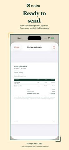 Cotiza: Service Quotes Screenshot 2 of 4