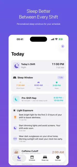 SleepShift screenshot 1