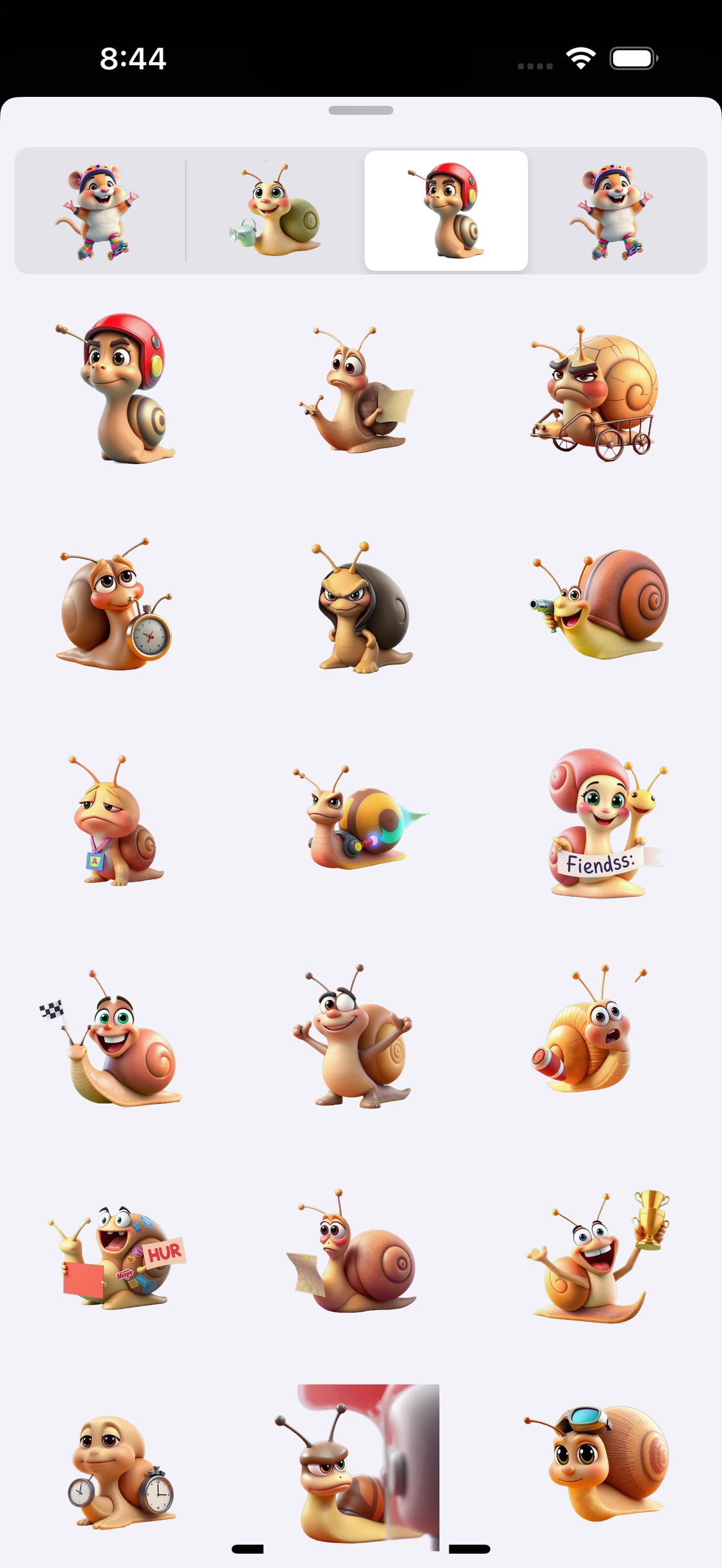 Screenshot 3 of Cozy Critters Sticker Set