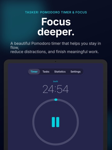 Pomodoro Focus: Tasker ipad screenshot 2