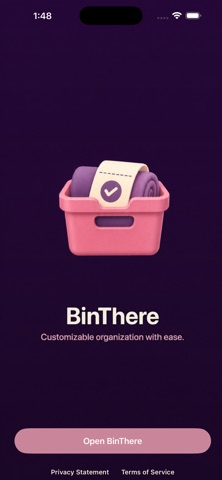 BinThere Inventory iPhone screenshot