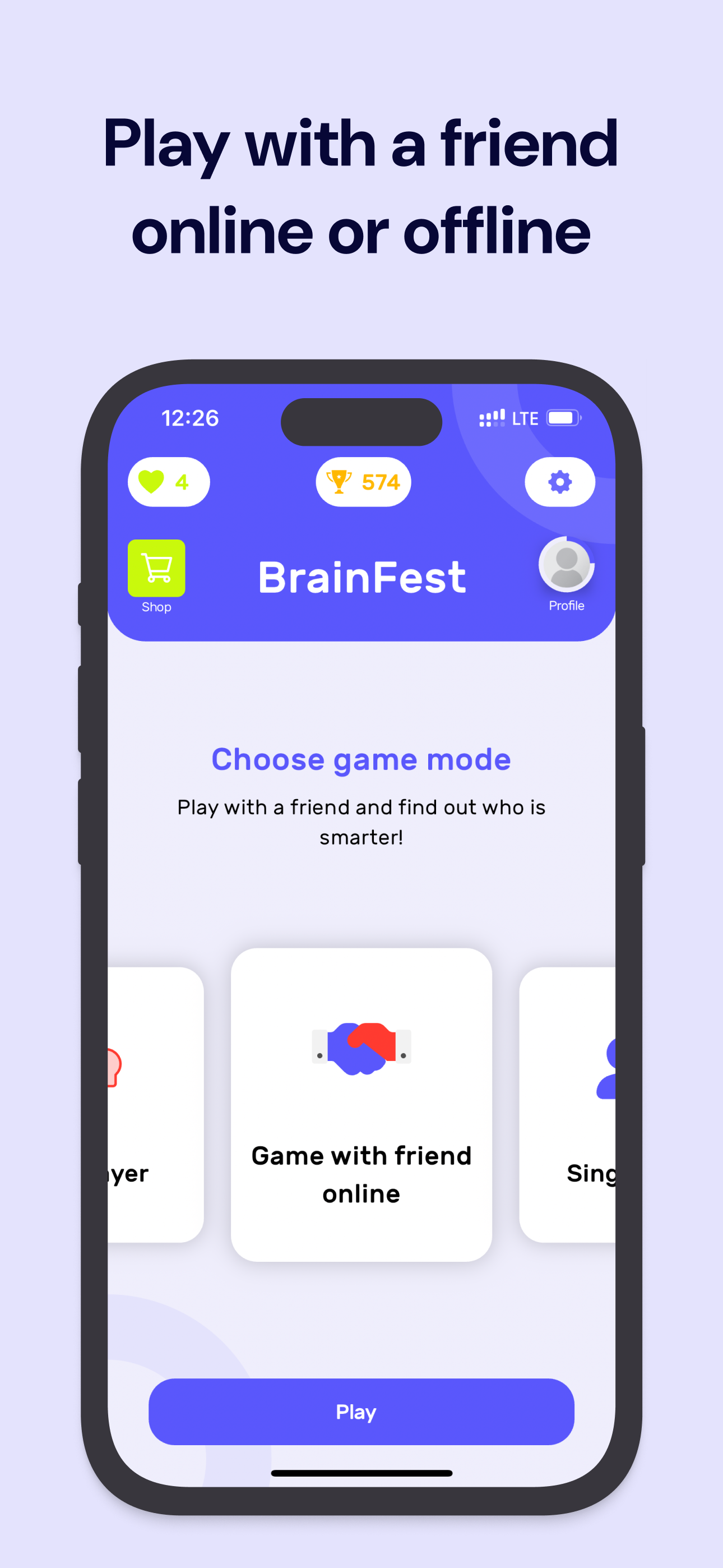 BrainFest: Tic-Tac-Toe Quiz