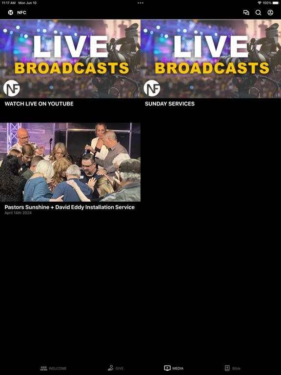 New Foundation Church iPad screenshot 2 - Lifestyle app