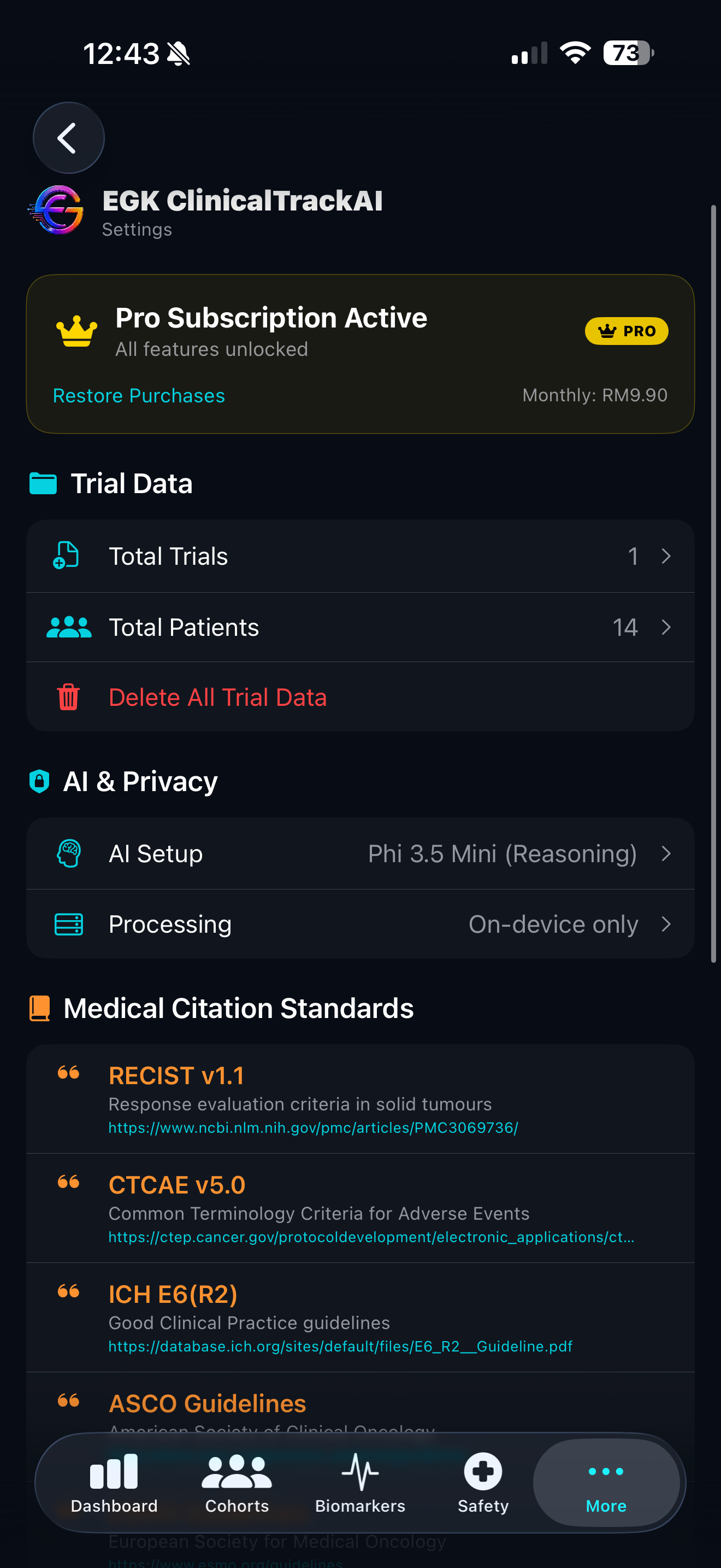 EGK ClinicalTrackAI screenshot 4