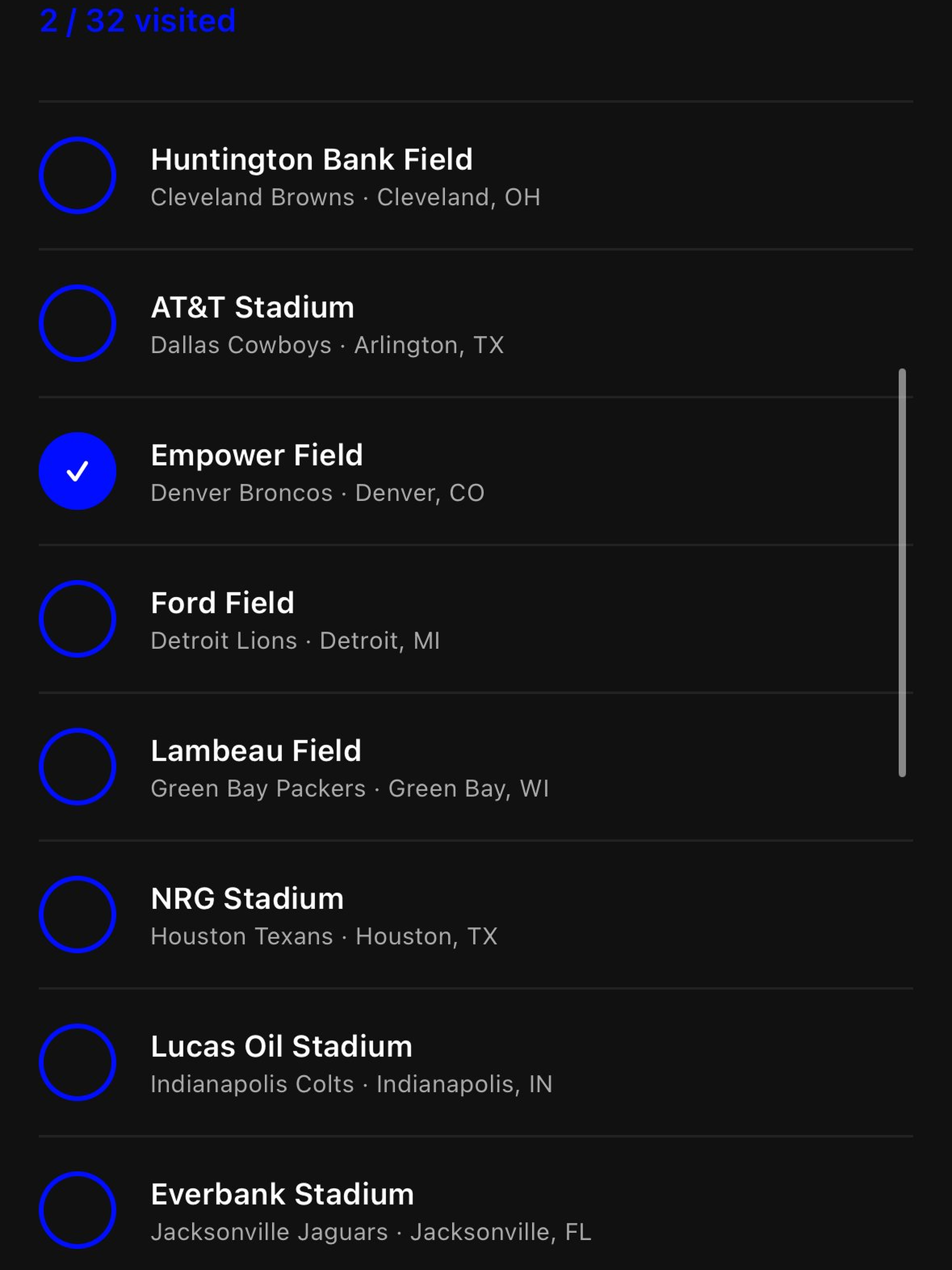 Seated - Stadium Tracker screenshot 12