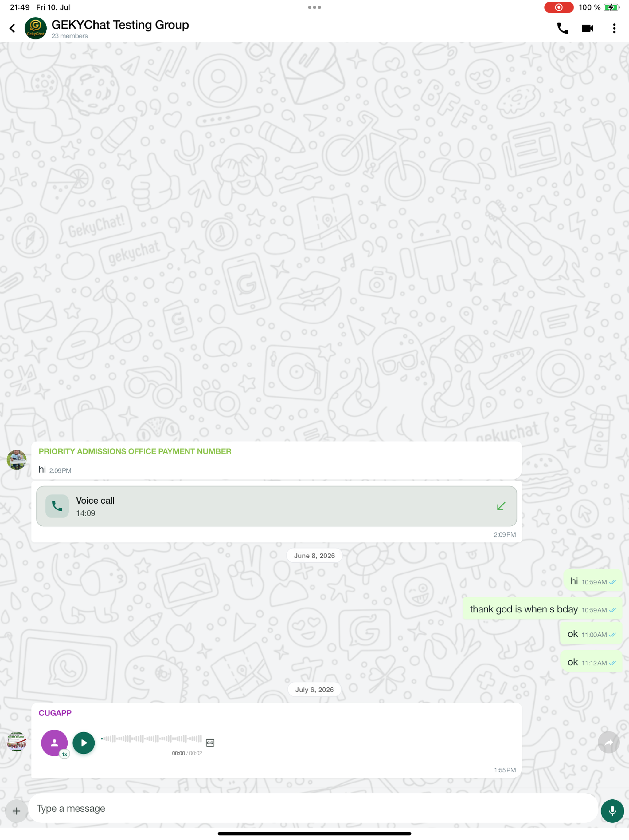 GekyChat screenshot 13