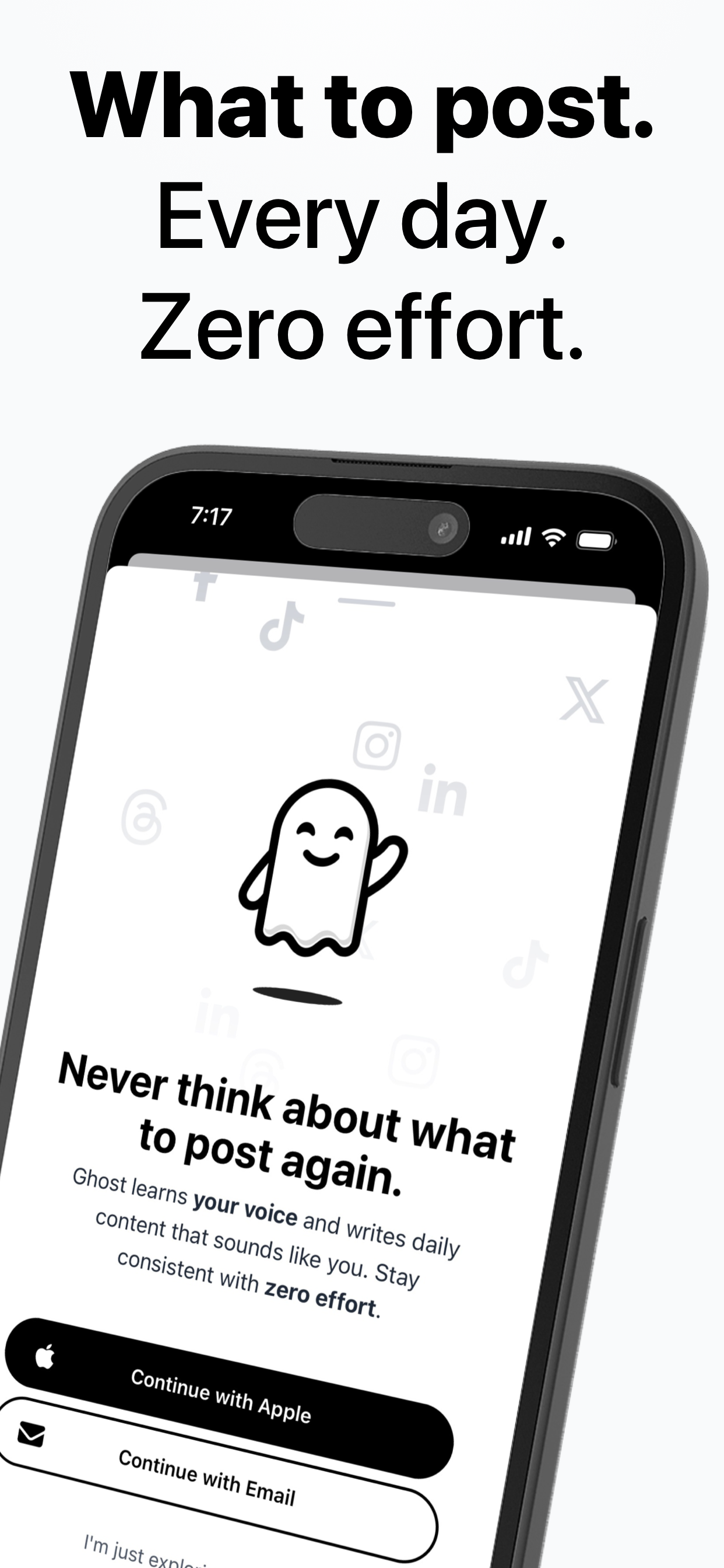 Ghost: Social Post Writer