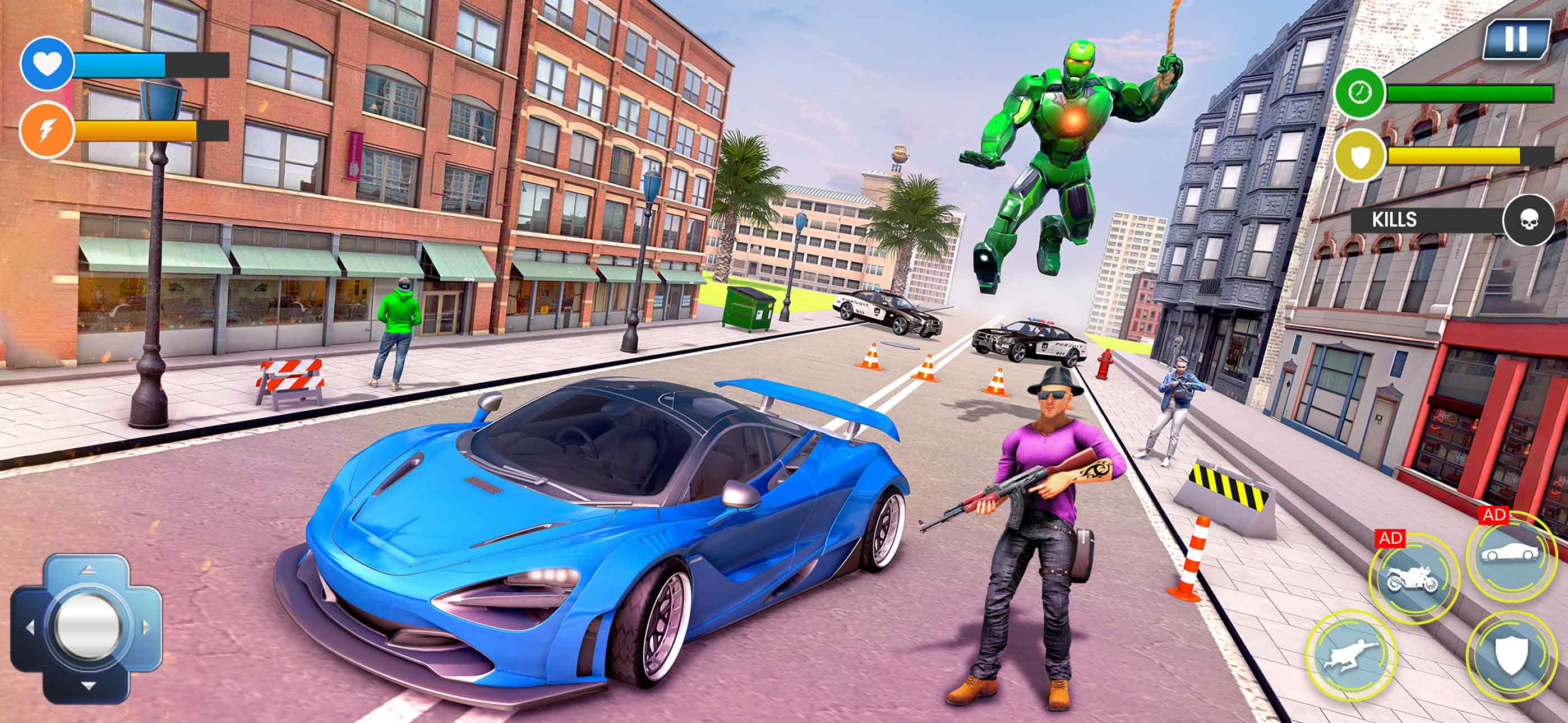 Superhero Captain Robot Game screenshot 3