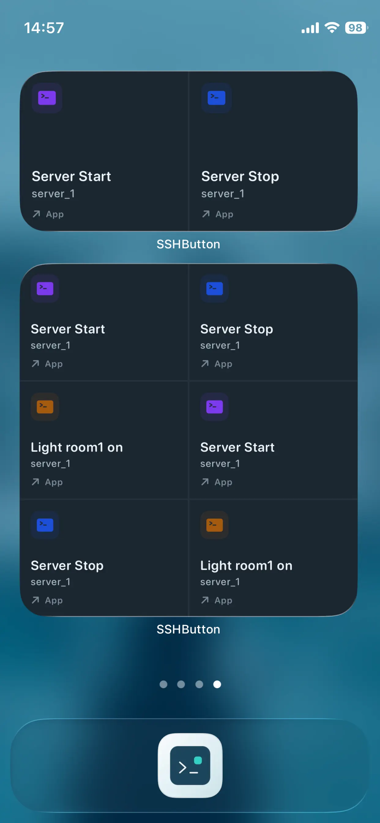 #9. SSHButton (iOS) Ved: Dennis-Michael Kern