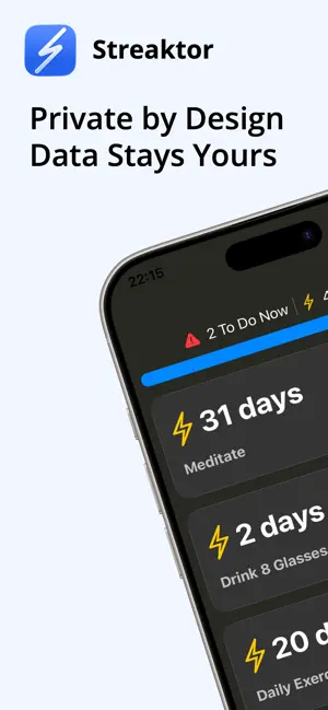 Streaktor: Daily Habit Tracker screenshot 1